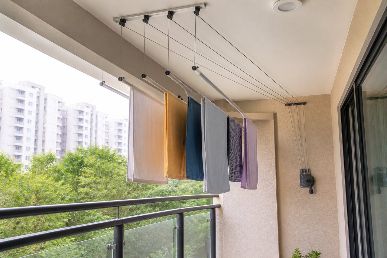 Ceiling Cloth Drying Hangers Installation